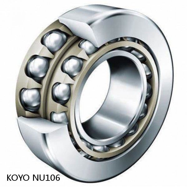 NU106 KOYO Single-row cylindrical roller bearings