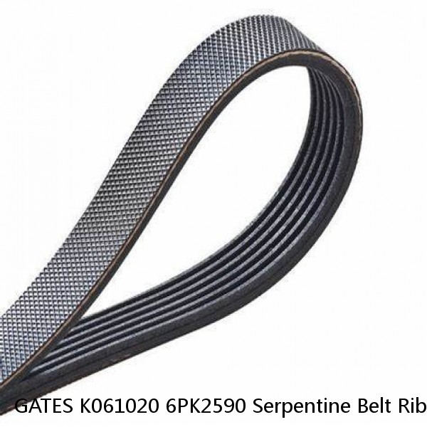 GATES K061020 6PK2590 Serpentine Belt Rib Ace Precision Engineered V Ribbed Belt