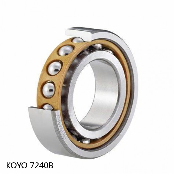 7240B KOYO Single-row, matched pair angular contact ball bearings #1 image
