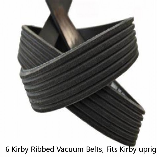 6 Kirby Ribbed Vacuum Belts, Fits Kirby upright vacuum cleaners 1960 to present, #1 image
